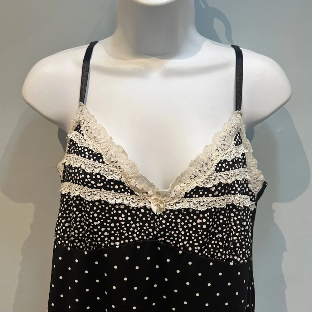 Victoria’s Secret Marilyn Monroe Black and White Polka Dot Slip Dress XL